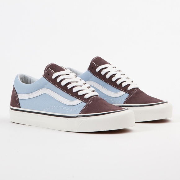 Vans Shoes - Vans Old Skool Sneakers in Brown + Blue, Women 7